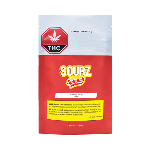 Spinach SOURZ Strawberry Mango Sativa Soft Chews