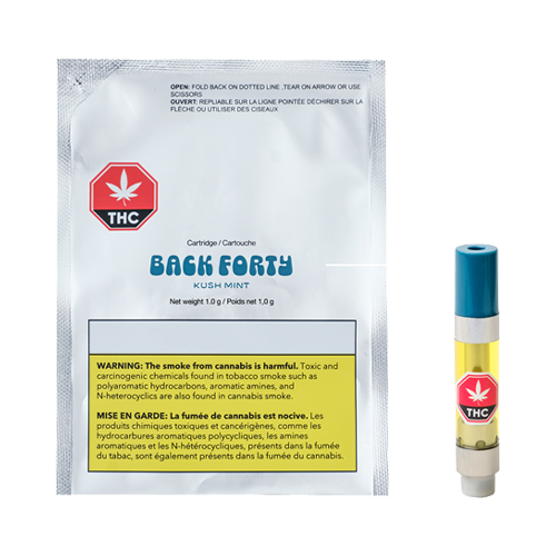 Back Forty Kush Mint 510 Vape Cartridge