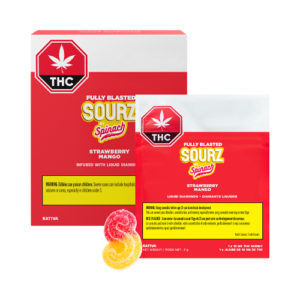 Spinach SOURZ Fully Blasted Strawberry Mango Soft Chews