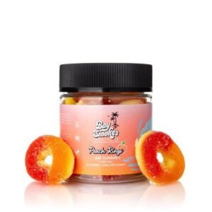 Bay Smokes Peach Rings D8 Gummies