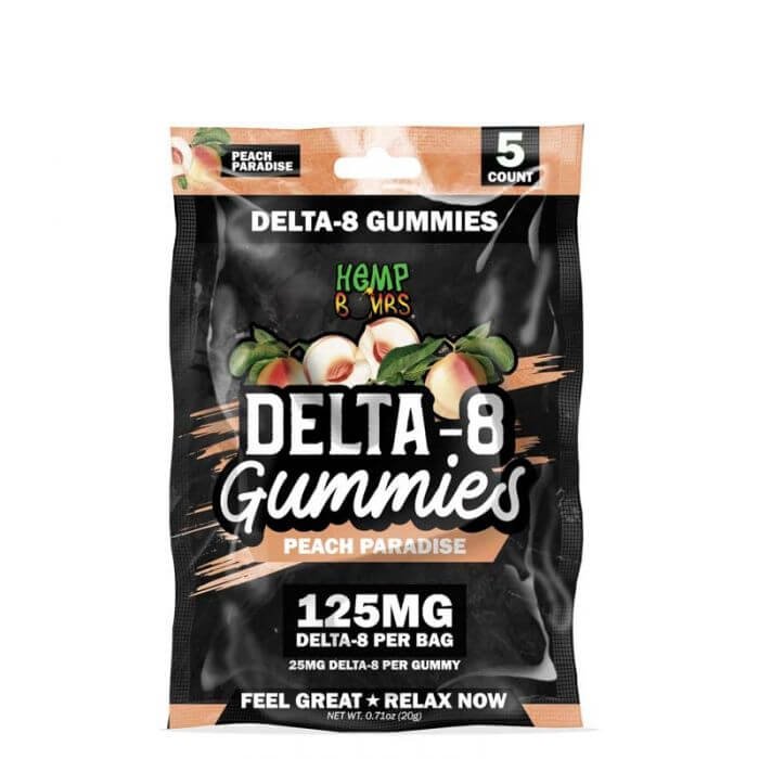 Delta8 THC Peach Paradise Gummies