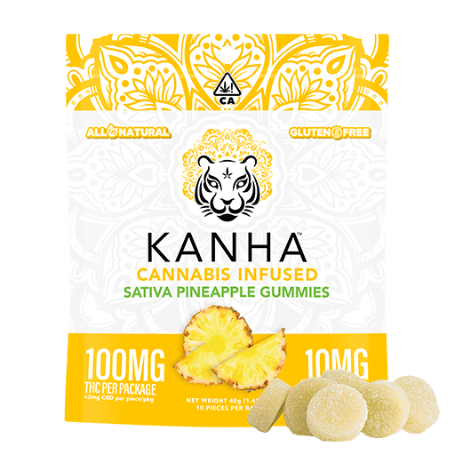 KANHA | Pineapple – Sativa Gummies – 100mg