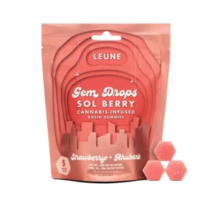 LEUNE Strawberry Rhubarb Gummies – Sol Berry Gem Drops
