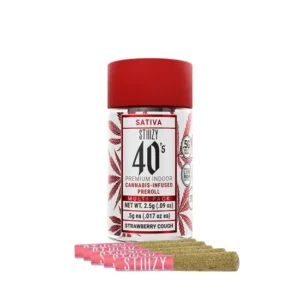 STIIIZY 40’s Infused Pre-Rolls – Strawberry Cough (S)